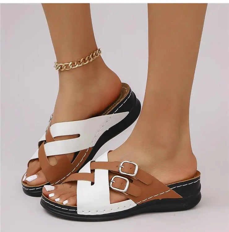 Summer Shoes Women Sandals Beach Ladies Shoes Slides Sandals Ladies Wedge Women Shoe Elegant Slippers Women Female Footwear