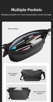 HK Water Repellent Messenger Bag Men Bags Casual Shoulder Crossbody Bags Fit 11 inch Ipad Fashion Outdoor Cycling Side Bag  Male