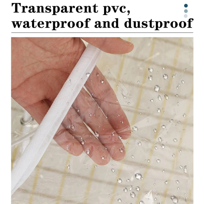 1-8Pcs Quilt Pillow Storage Bags Moving Bedding Packing Bags Transparent PVC Storage Bags Blanket Packing Bags Pillowcase Bags