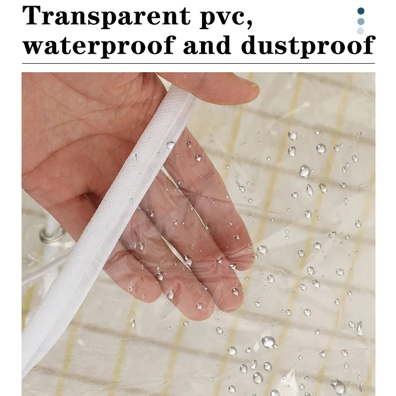 1-8Pcs Quilt Pillow Storage Bags Moving Bedding Packing Bags Transparent PVC Storage Bags Blanket Packing Bags Pillowcase Bags