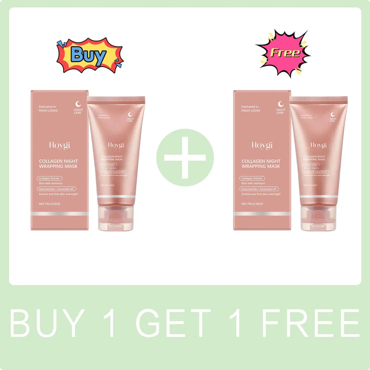 Collagen Peel off Mask Oil-Control Pore Shrinking Blackhead Removal Firming Lifting Moisturizing Brightening Night Wrapping Mask