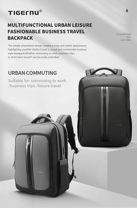 Tigernu Backpacks For Men Bags For Business Backpack 15.6 17inch Laptop Backpacks Male Travel Backpack Bags Schoolbags Knapsack