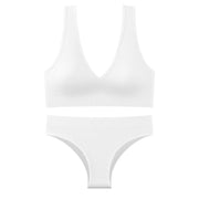 Sexy Women's Seamless Top Set, Low Waisted Underwear, Wireless Underwear, Backless Suit, Underwear, Underwear, Padded Bra Set ﻿