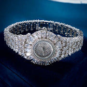 016436 Luxury Women's Watches Cubic Zircon Elements Crystal Bracelet Watch for Wedding Party Fashion Jewelry Watches