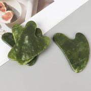 Helu Jade Gua Sha Tool Xiuyan Jade Heart-shape Massager Neck Massage Guasha Beauty Product Skin Care health Tool
