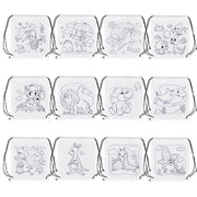 Coloring Drawstring Bags Cartoon Coloring Bags Party Drawstring Bags Birthday Party Favor DIY Party Gift Bags Backpacks