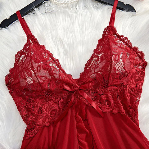 Erotic Underwear Sleepwear Sexy Lingerie Woman Transparent Porno Sexual Clothing Babydoll Underwear Crotchless Sleepwear Pajamas