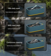 Electric Ultrasonic Glasses Cleaner, 3-Speed Vibrating Machine for Jewelry, Watches, and Contact Lenses