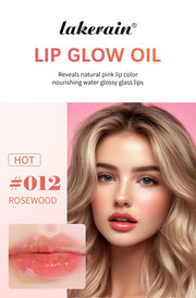 W1 Piece 8.3ml Moisturizing and Volumizing Lip Gloss Oil, Hydrating Lip Glow Oil, Lip Care Beauty Product, Tinted Lip Oil