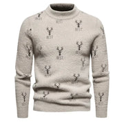 New Imitation Mink Sweater Soft and Comfortable  Fashion Warm Knit Sweater  Men Clothing