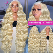 13x6 Cyan Blue Lace Front Wig Body Wave Light Green Lace Front Wig Human Hair Pre Plucked Blonde 613 Lace Frontal Wigs For Women