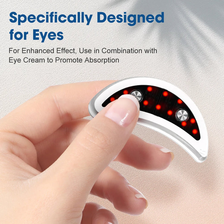 EMS Electric Eye Massager for Women Home Use Beauty Product with Light Therapy for Eye Massage Reduce Fine Lines, Dark Circles