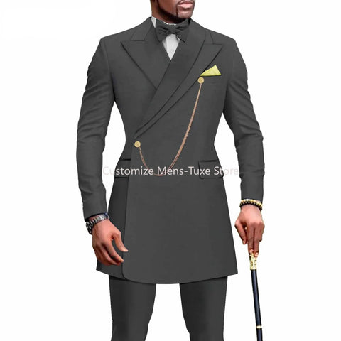 2024 New  African Men Slim Two-piece Set  Men Clothing  Conjunto De Moletom Masculino Terno  Men Clothing