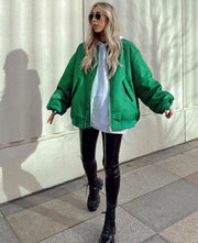 Women's Clothing 2025 Winter Street Fashion Loose Baseball Jacket Loose Jacket Cotton Coat Female Coat Winter Jacket Women