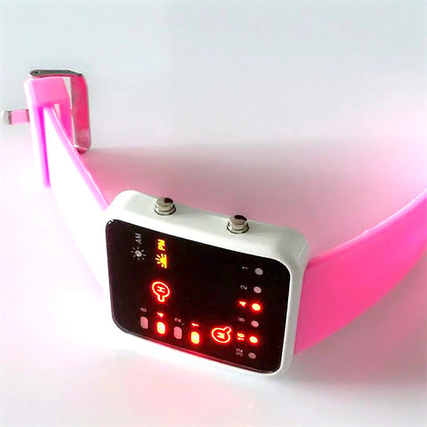 Binary Led Watches Men Watches Fashion Dot Led Digital Electronic Watches Fashion Sports Silicone Watches Couple Watches