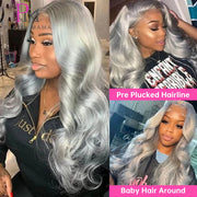 13x6 Cyan Blue Lace Front Wig Body Wave Light Green Lace Front Wig Human Hair Pre Plucked Blonde 613 Lace Frontal Wigs For Women