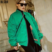 Women's Clothing 2025 Winter Street Fashion Loose Baseball Jacket Loose Jacket Cotton Coat Female Coat Winter Jacket Women