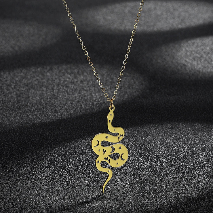 Kinitial Janeiro stainless steel snake jewelry, snake pendant, snake jewelry, snake jewelry mystery jewelry necklace wholesale