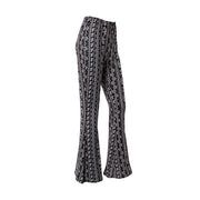 Women's Clothing Pants 2025 New Women's Pants Bohemian Micro-flared Pants Leggings Fashion Printing Ethnic Tribal Style