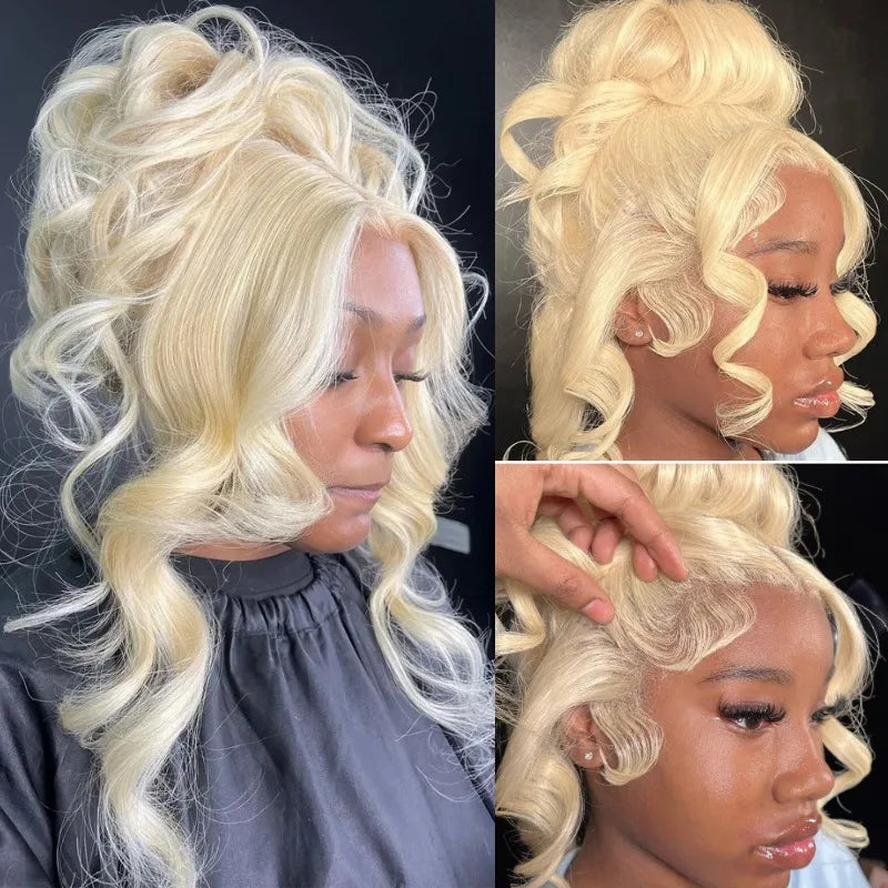 360 Lace Frontal Wig 613 Blonde 13x4 13x6 Body Wave Lace Front Wig Preplucked Brazilian Lace Front Human Hair Wigs 30 32 46 Inch