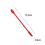 1Pc Silicone Double-End Cosmetic Spoons Odorless Mini Jar Scraper Set for Candle Making, Makeup & Beauty Product Residue Removal