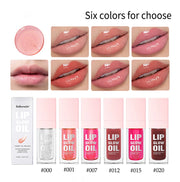 W1 Piece 8.3ml Moisturizing and Volumizing Lip Gloss Oil, Hydrating Lip Glow Oil, Lip Care Beauty Product, Tinted Lip Oil