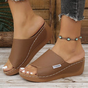 Women Sandals Shoes Summer Outdoor Women's Shoes Slip On Sandals Ladies Wedge Women Shoe Comfortable Footwear Slipper Female