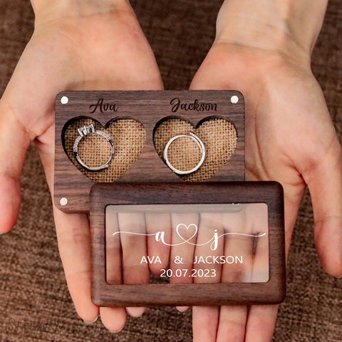 Custom Wood Travel Jewelry Box - Wooden Jewelry Organizer, Engraved Jewelry Storage, Portable Jewelry Case, Travel Storage
