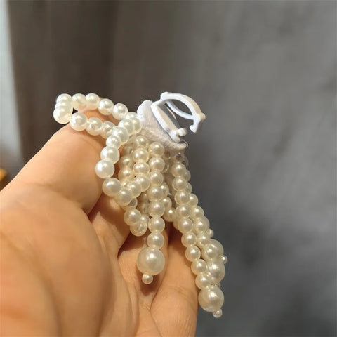 Fashion lace pearl bow shoelace buckle Sneakers decorative charm shoe flower buckle Men&