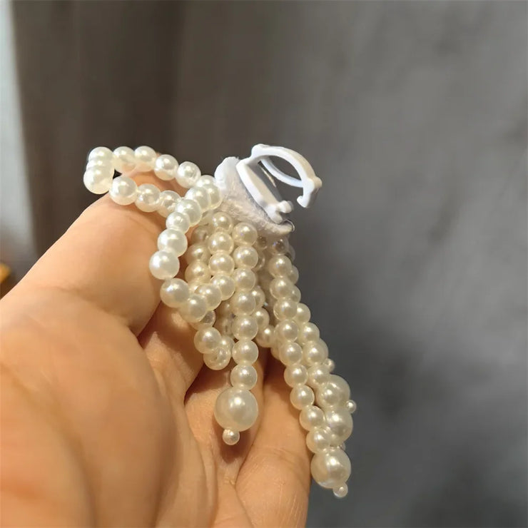 Fashion lace pearl bow shoelace buckle Sneakers decorative charm shoe flower buckle Men&