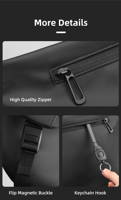 HK Water Repellent Messenger Bag Men Bags Casual Shoulder Crossbody Bags Fit 11 inch Ipad Fashion Outdoor Cycling Side Bag  Male