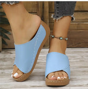 Women Sandals Shoes Summer Outdoor Women's Shoes Slip On Sandals Ladies Wedge Women Shoe Comfortable Footwear Slipper Female
