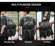 Men Fishing Lure Rod Box Bag Camping Climbing Backpack Hunting Multi-function Military Tactical Men Bags Fishing Shoulder Bag