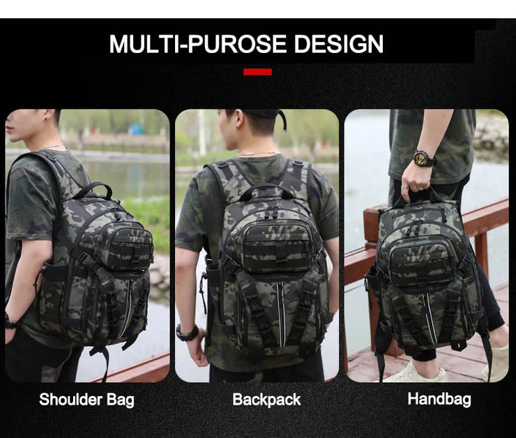 Men Fishing Lure Rod Box Bag Camping Climbing Backpack Hunting Multi-function Military Tactical Men Bags Fishing Shoulder Bag