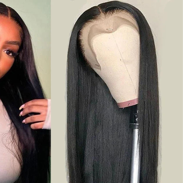 Tuneful 13x6 Lace Frontal Human Hair Wigs Straight 30 Inch Pre Plucked HD Lace Front Human Hair Wigs Glueless Wigs Ready To Wear