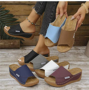 Women Sandals Shoes Summer Outdoor Women's Shoes Slip On Sandals Ladies Wedge Women Shoe Comfortable Footwear Slipper Female