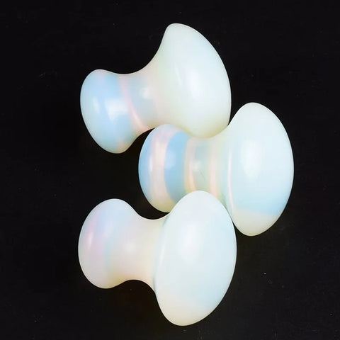 Opalite Mushroom Face Gua Sha Natural jade Crystal Stone eye massager Skin Care Neck Body Scraping Board Beauty Product
