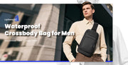 HK Water Repellent Messenger Bag Men Bags Casual Shoulder Crossbody Bags Fit 11 inch Ipad Fashion Outdoor Cycling Side Bag  Male