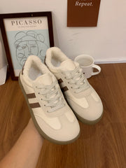 Women's Shoes Autumn New Fashion Casual Shoes College Style Wide Toe Soft Comfortable Flat Shoes Outdoor Casual Sports Shoes2024