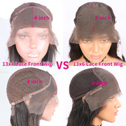 Tuneful 13x6 Lace Frontal Human Hair Wigs Straight 30 Inch Pre Plucked HD Lace Front Human Hair Wigs Glueless Wigs Ready To Wear