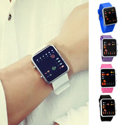Binary Led Watches Men Watches Fashion Dot Led Digital Electronic Watches Fashion Sports Silicone Watches Couple Watches