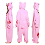 Gloomy Bear Character Peripheral Pink Jumpsuit Winter Sleepwear Home Outfit Kawaii Black Couple Sleepwear