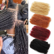 Afro Kinkys Bulk Human Hair for Dreadlock Extensions Loc Repair Braiding Twist Tight Afro Kinky Human Hair for Loc 1Packs 50/30g