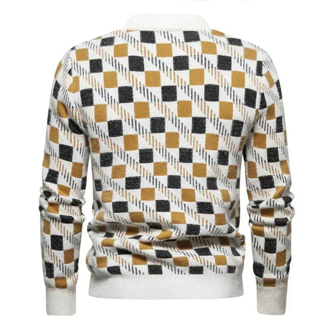New Imitation Mink Sweater Soft and Comfortable  Fashion Warm Knit Sweater  Men Clothing