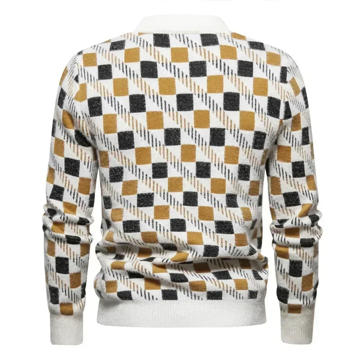 New Imitation Mink Sweater Soft and Comfortable  Fashion Warm Knit Sweater  Men Clothing