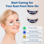 EMS Electric Eye Massager for Women Home Use Beauty Product with Light Therapy for Eye Massage Reduce Fine Lines, Dark Circles