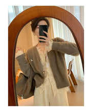 Women's Clothing 2024 Spring Autumn Sexy Hollow Out Lace Chic Vintage T-shirts Female Casual Solid V Neck Slim Long Sleeve Tops