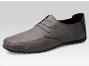Leather Men Shoes Fashion Formal Men Shoes Moccasins Italian Breathable Male Driving Shoes Black Plus Size 38-47