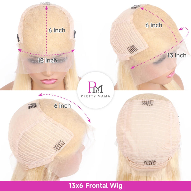 13x6 Cyan Blue Lace Front Wig Body Wave Light Green Lace Front Wig Human Hair Pre Plucked Blonde 613 Lace Frontal Wigs For Women