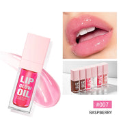 W1 Piece 8.3ml Moisturizing and Volumizing Lip Gloss Oil, Hydrating Lip Glow Oil, Lip Care Beauty Product, Tinted Lip Oil